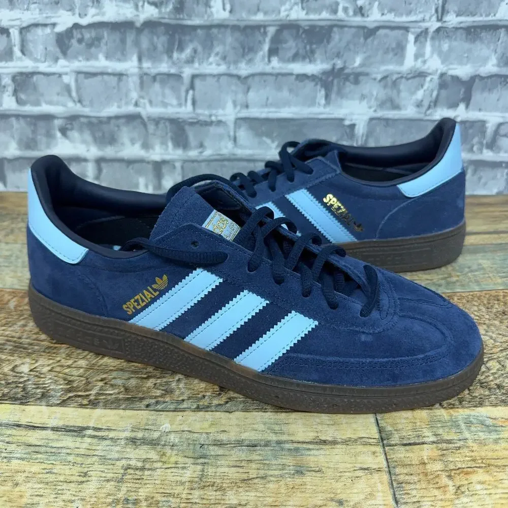 Adidas Originals Handball Spezial Navy Gum Suede Shoes BD7633 Mens Size 8 New